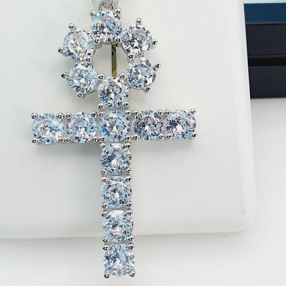 "925 Sterling Silver Cubic Zirconia Pendant, UU1P6A6025 - Picture 4 of 10